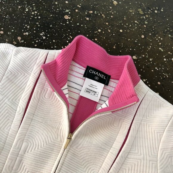 Chanel Paris Seoul Jacket White Pink Pastel Luxury - Picture 6 of 10